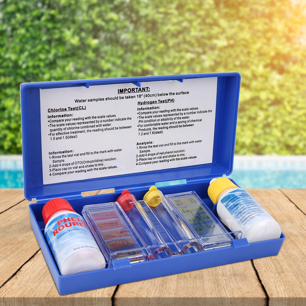 Marine Test Kit - PH Chlorine Water Quality Test Kit