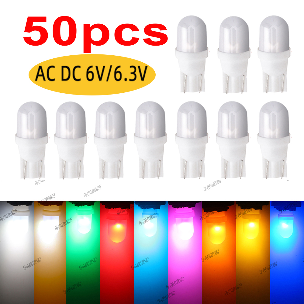 Actinic Blue Led - 50pcs Non-polar AC DC 6V 6.3V