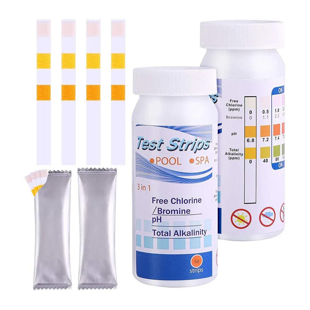 50pcs Chlorine PH Test Strips  – Marine Test Kit recenzja i cena
