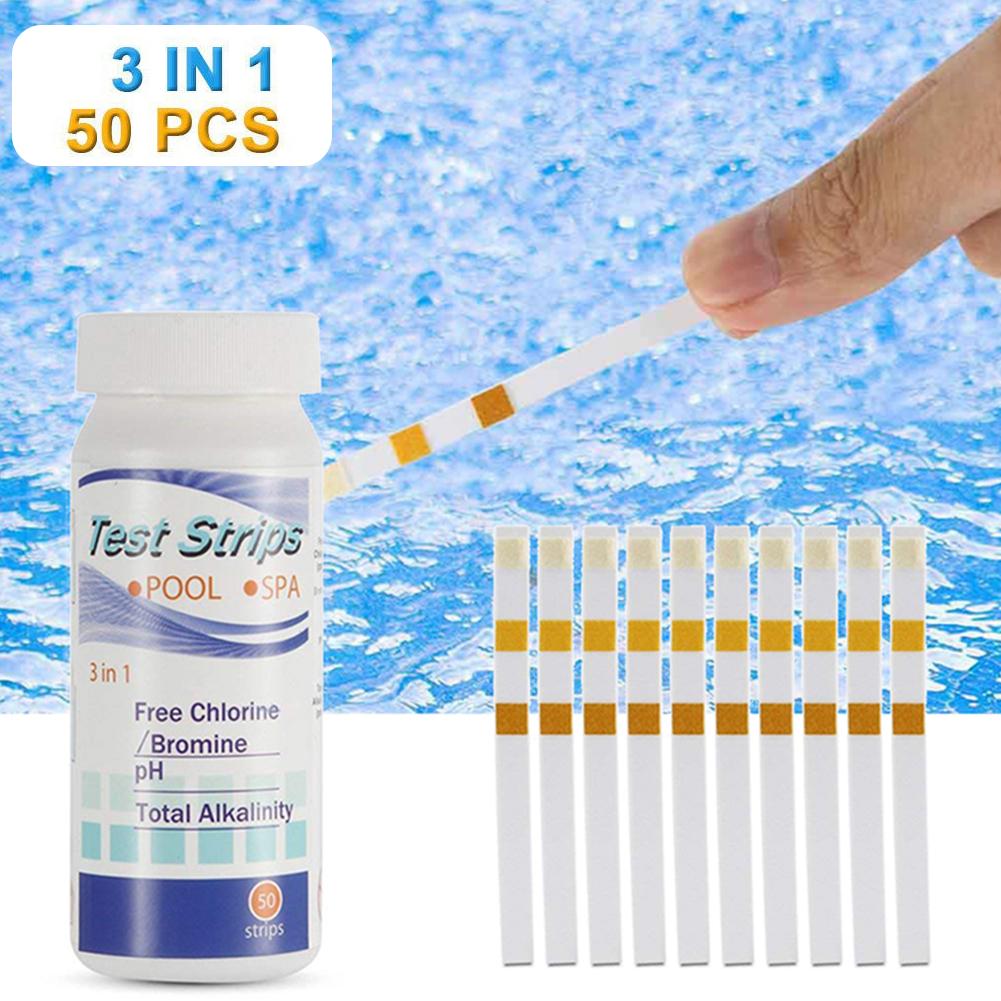 50pcs Chlorine PH Test Strips  – Marine Test Kit recenzja i cena