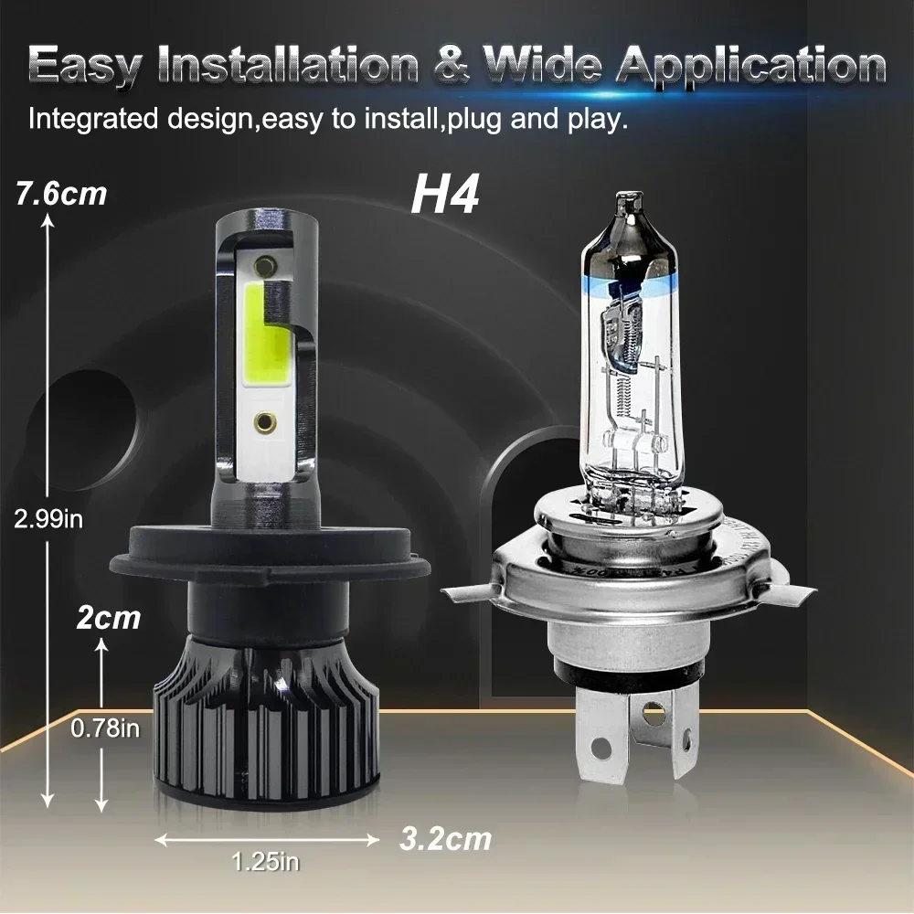 P1Car LED Headlight H4 H7 H1 H – Actinic Blue Led recenzja i cena