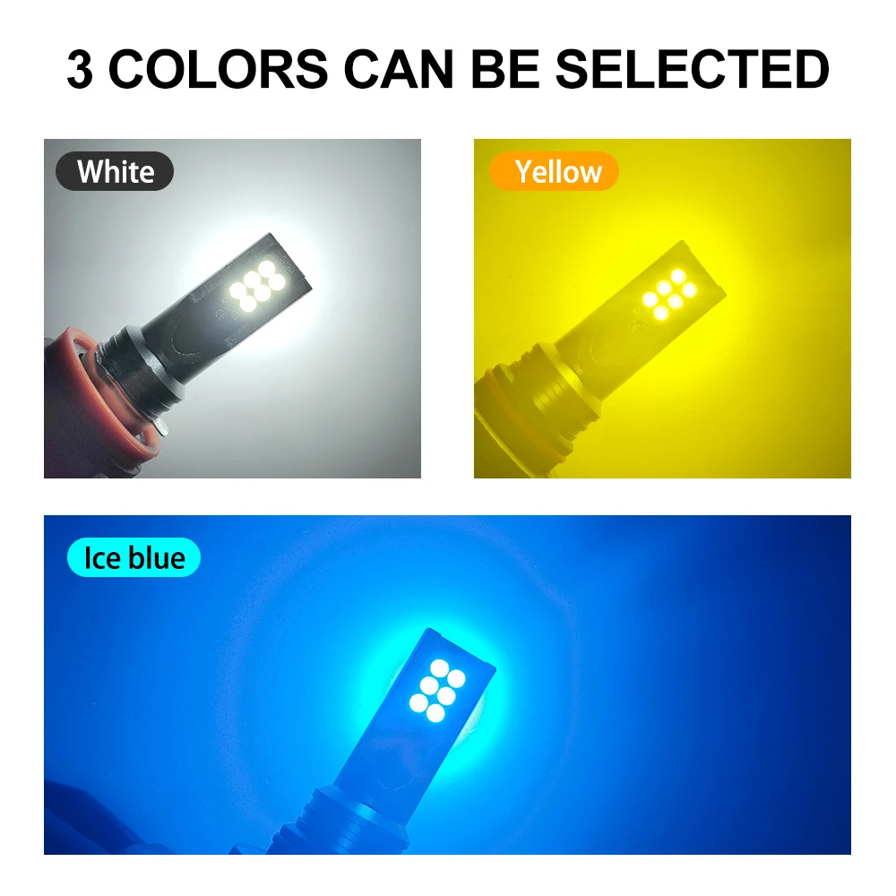 2Pcs H8 H11 LED Bulb 9005 HB3  – Actinic Blue Led recenzja i cena