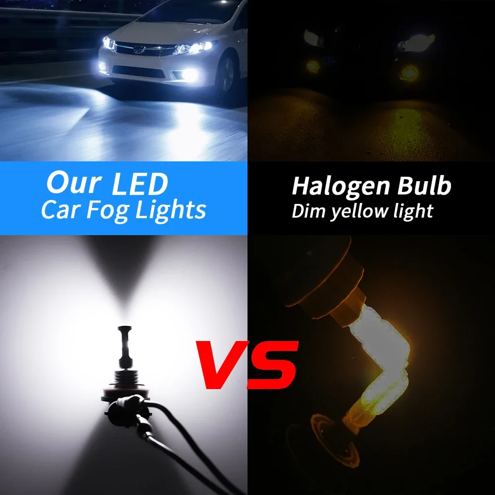 2Pcs H8 H11 LED Bulb 9005 HB3  – Actinic Blue Led recenzja i cena
