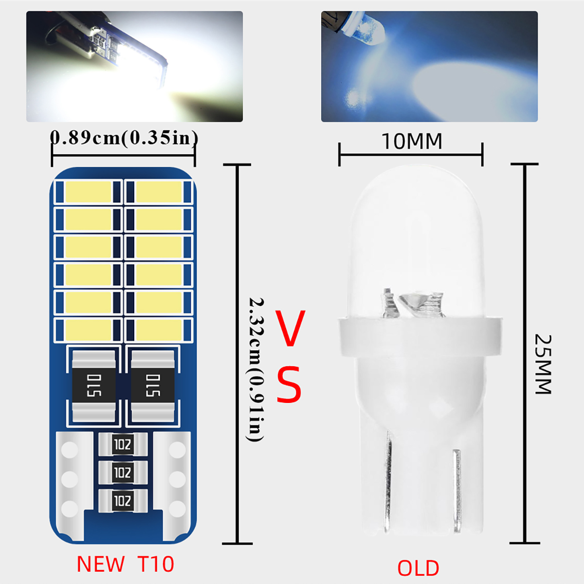 2/6/10/20PCS T10 W5W LED Car I – Actinic Blue Led recenzja i cena