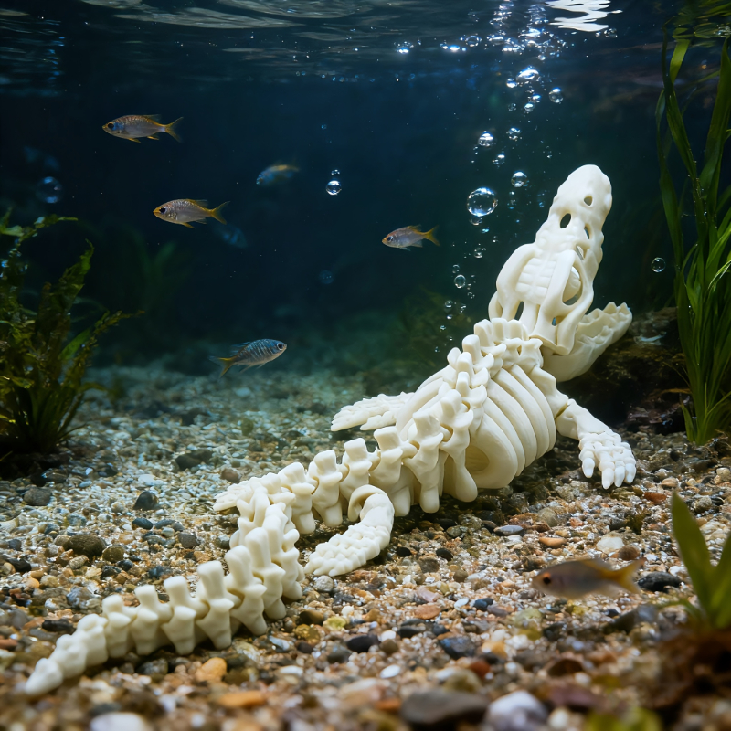 1Pc Realistic Mosasaur Skeleto – Marine Aquarium Used recenzja i cena