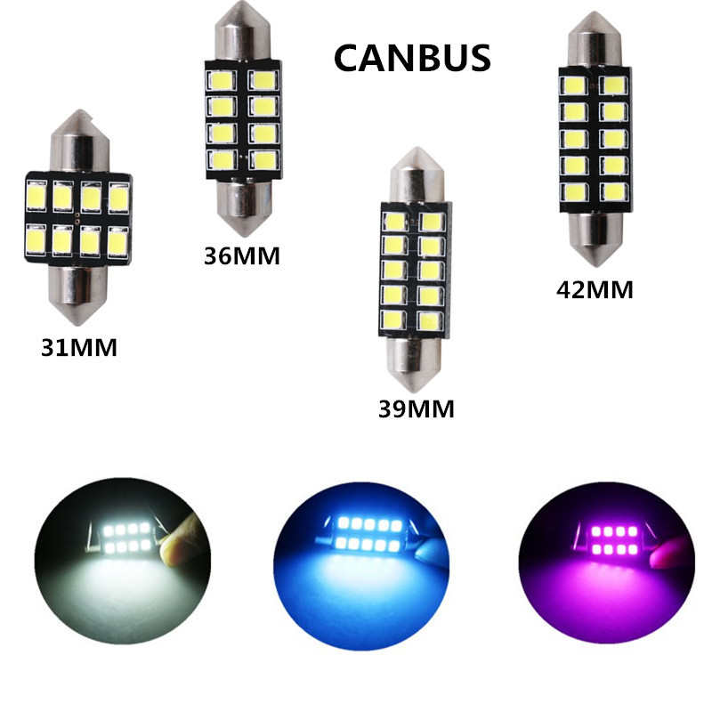 2pcs led C5W light festoon 31m – Actinic Blue Led recenzja i cena