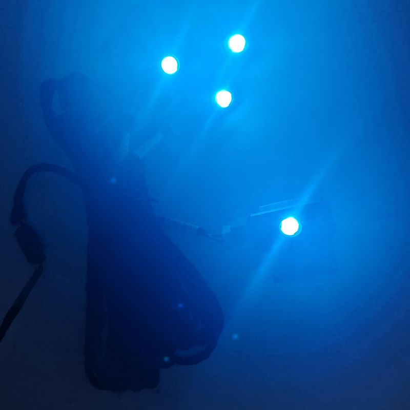 4PCS LED Car Interior Atmosphe – Actinic Blue Led recenzja i cena