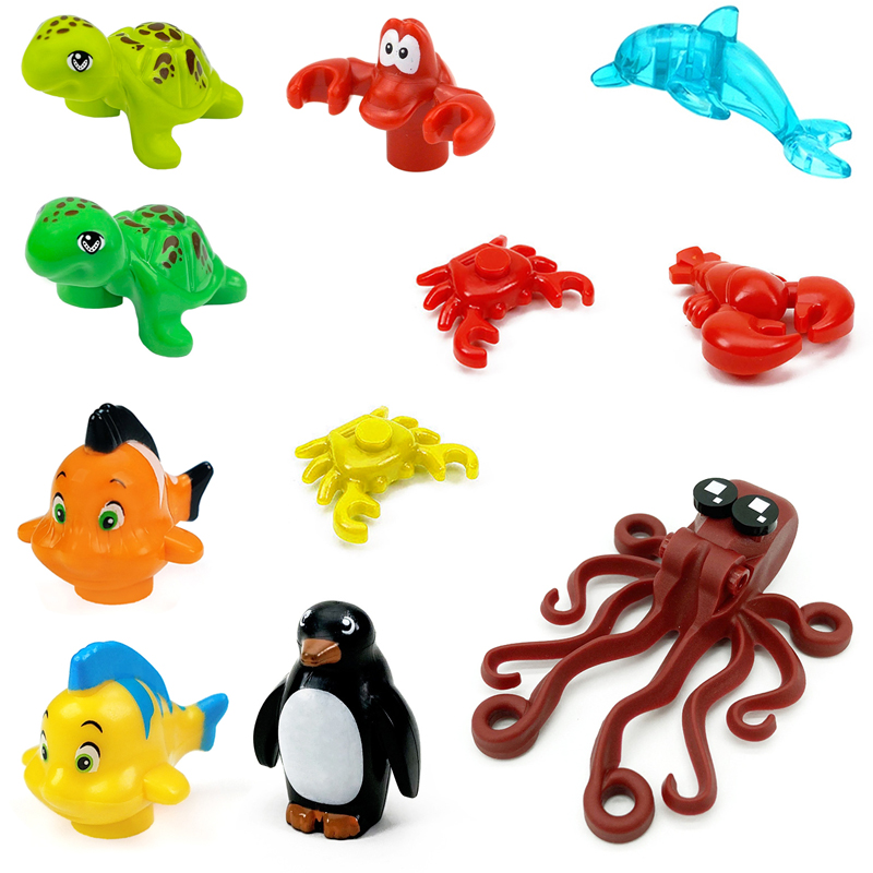 Marine Life Animal MOC Buildin – Marine Aquarium Hermit Crab recenzja i cena
