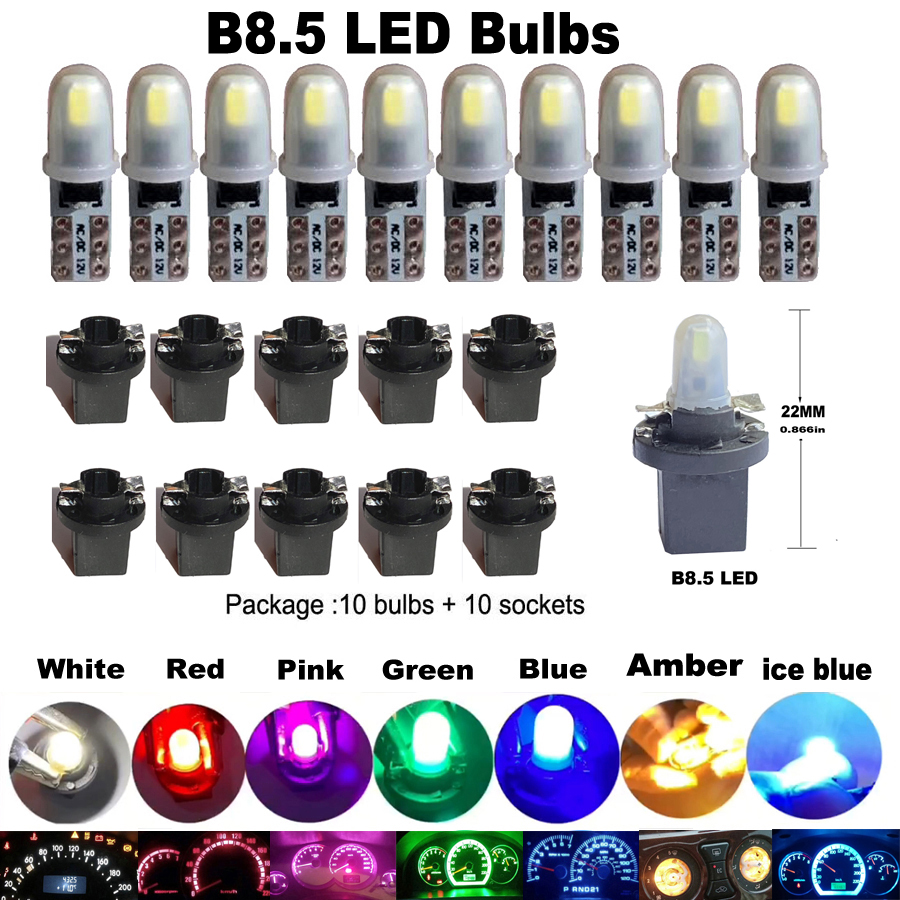 10pcs T5 PC74 B8.5 LED Canbus  – Actinic Blue Led recenzja i cena