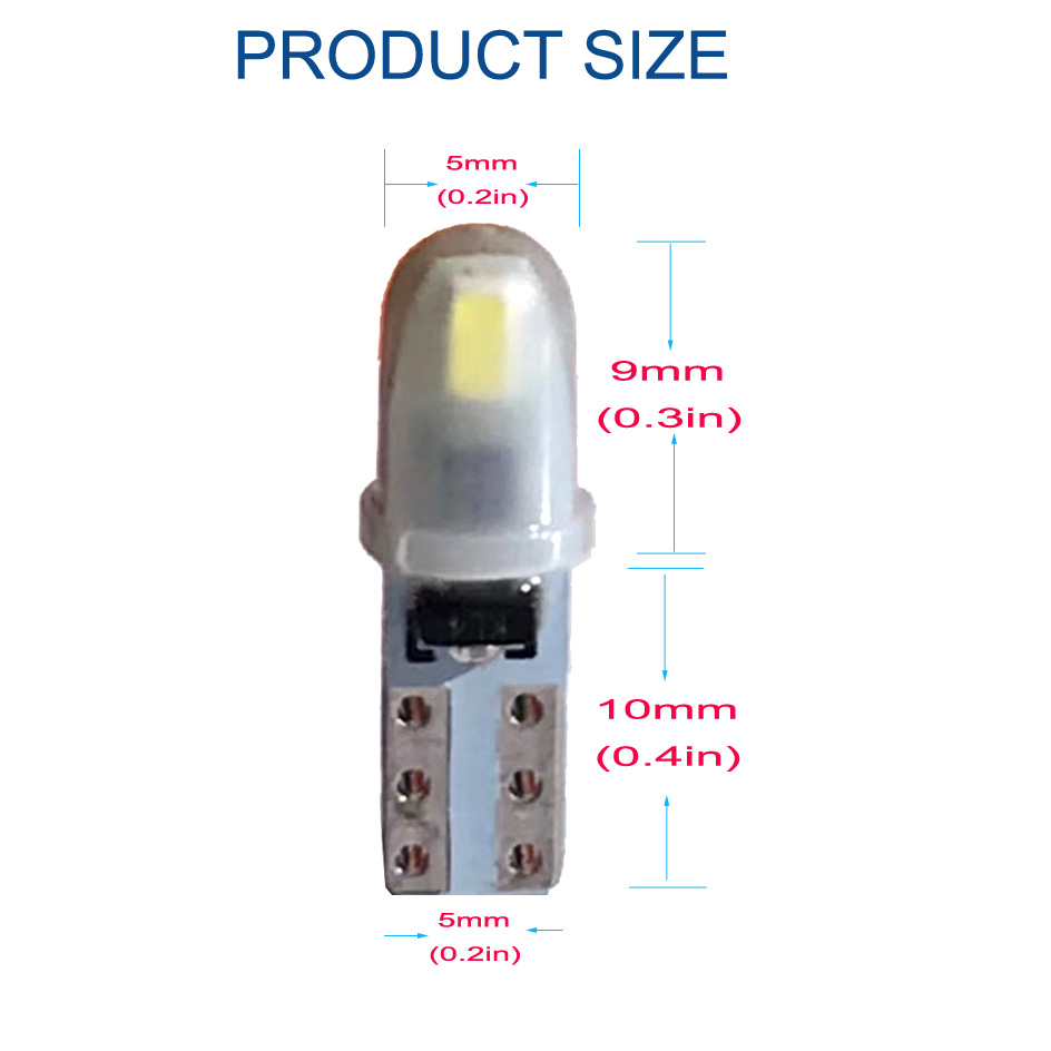 10pcs T5 PC74 B8.5 LED Canbus  – Actinic Blue Led recenzja i cena