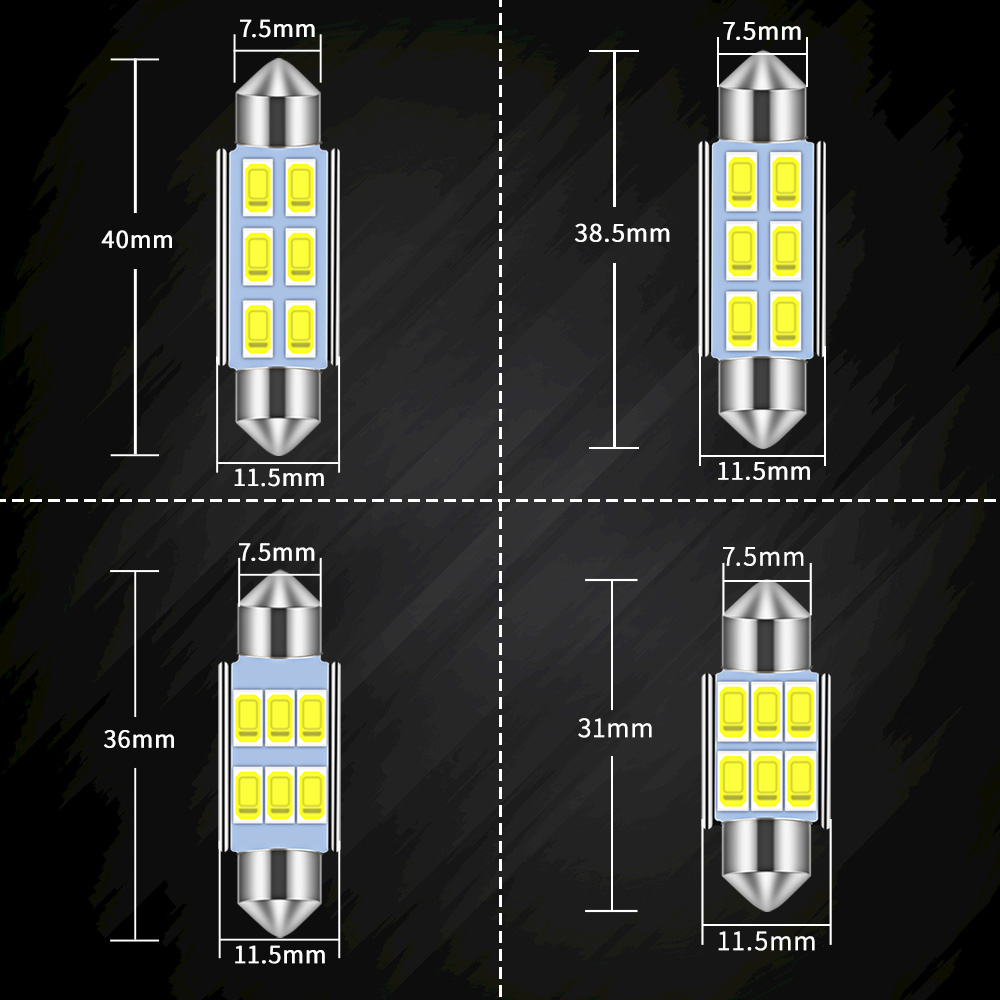 4Pcs C5w Led bulb CANBUS Festo – Actinic Blue Led recenzja i cena