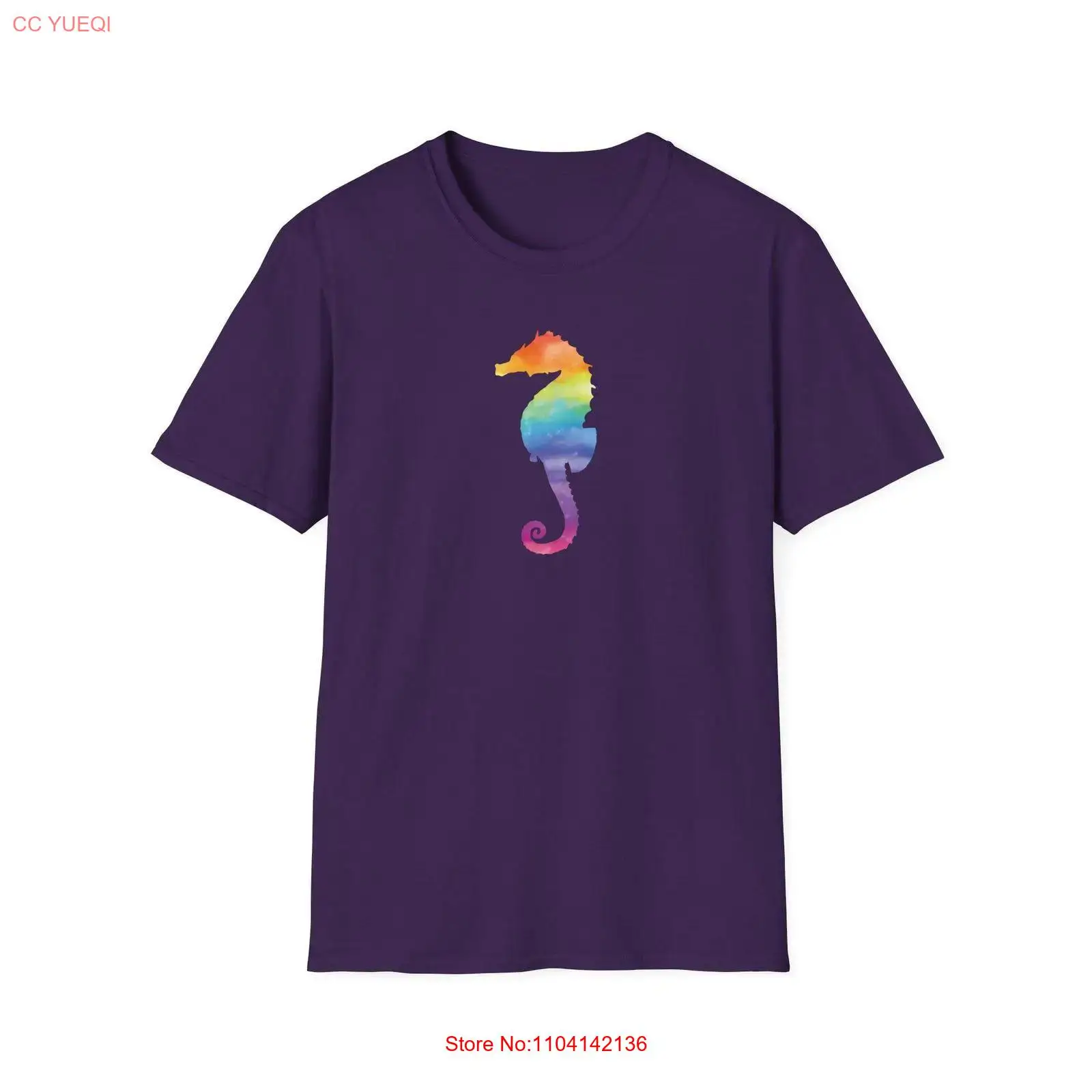 Rainbow Seahorse T Shirt LGBTQ – Aquarium Marine Biologist recenzja i cena